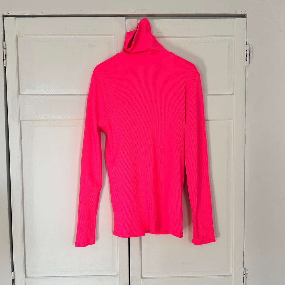 NWT Men’s Zara Electric Pink Turtleneck Size M 